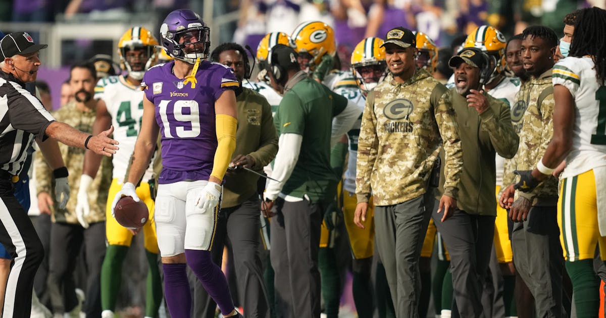Vikings-Bears inactives: Receiver Adam Thielen to miss third straight game