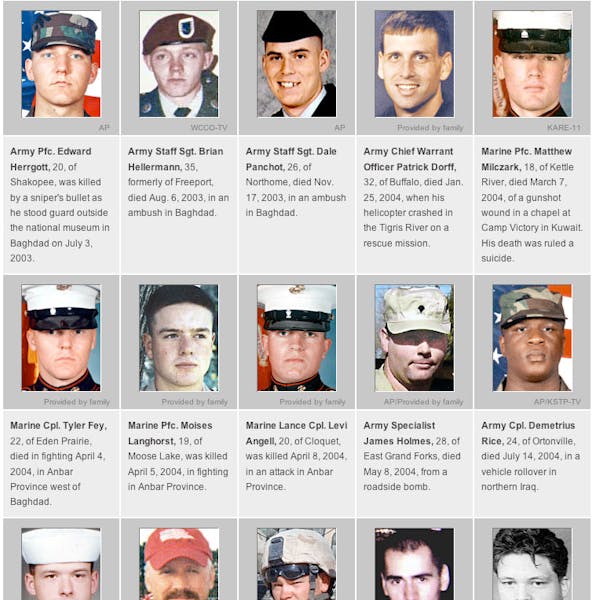 Minnesotans who died in Iraq