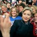 Presidential candidate Hillary Clinton spoke to a full house during her campaign stop at Augsburg College in Minneapolis Sunday afternoon. She signed 