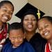 ennifer Banks — with sons Avery Toliver, 12; Amari Wallace, 5, and Anthony Toliver, 10 — overcame adversity early in her life to graduate from the