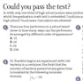 Could you pass the test?
