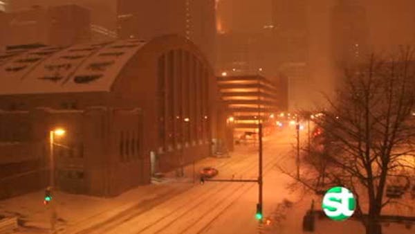 Time lapse video: Twin Cities winter storm, round 1