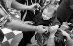 At Kid's Hair, a salon that specializes in cutting children's hair, Frank Nameny V got his first haircut at the age of 14 months. "He has got all this