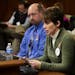 Lynn, front, and Travis Johnson told the House Public Safety and Crime Prevention Policy and Finance Committee about their 2-year-old daughter’s dea