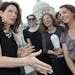 Rep. Michele Bachmann, R-Minn., greeted well-wishers Thursday on the steps of the House of Representatives in Washington, D.C.