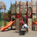 This castle playground in Farmington cost $60,000. These remarkable playgrounds also are unusual for being built in a time of shrinking budgets.