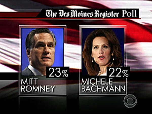 Bachmann says debt due to "Obama Spending"