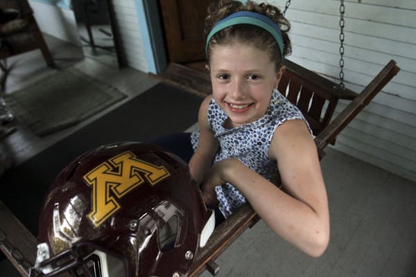 Gophers football fan Mia Gerold, 10, has learned that she has inoperable brain cancer. Her story led to a meeting with coach Jerry Kill, also a cancer