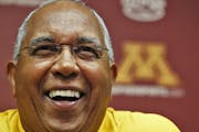 Tubby Smith, shown at media day, watched last year’s Gophers tumble from the top 15 to not even making the NIT. He’s hoping for better things with