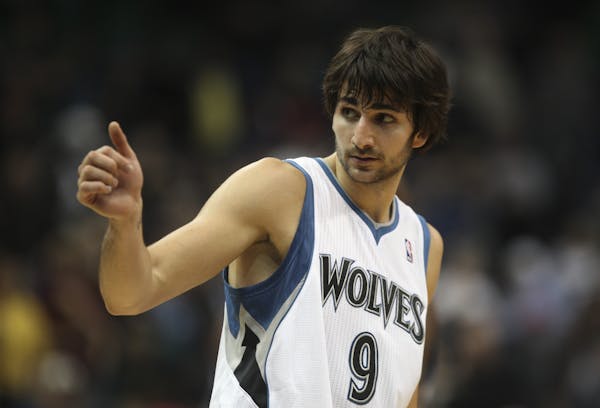 Ricky Rubio gave the thumbs-up after defeating the Bucks at the Target Center in Minneapolis Saturday.
