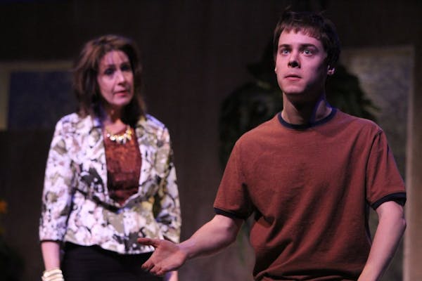 Sandra, played by Jennifer Blagen, and her son Jamie, played by Steven Lee Johnson, struggle with the truths they learn about each other in "Beautiful