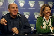 Roger Griffith (with coach Cheryl Reeve): The Lynx executive vice president likes his roster but said the draft could provide role players.