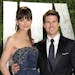 FILE - In this Feb. 26, 2012 file photo, actors Tom Cruise and Katie Holmes arrive at the Vanity Fair Oscar party, in West Hollywood, Calif. Cruise an