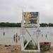 A lifeguard stand at a beach on Minneapolis’ Cedar Lake remained without a lifeguard Friday.