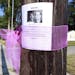 A poster with photos of Lyric Cook-Morrissey, 10, and Elizabeth Collins, 8, who disappeared in Evansdale last Friday, adorn a utility pole across from