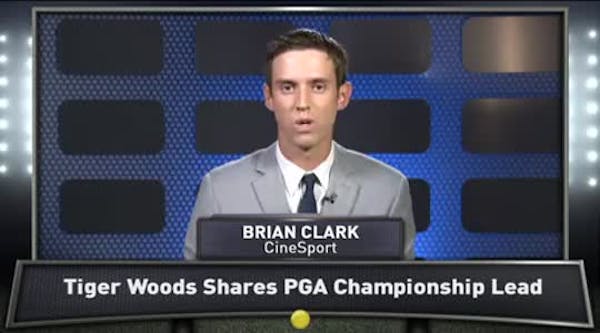 Tiger in three-way tie for PGA Championship lead