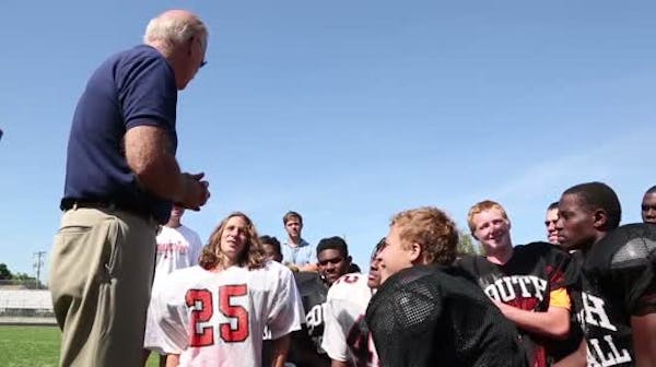 Biden surprises South High football team