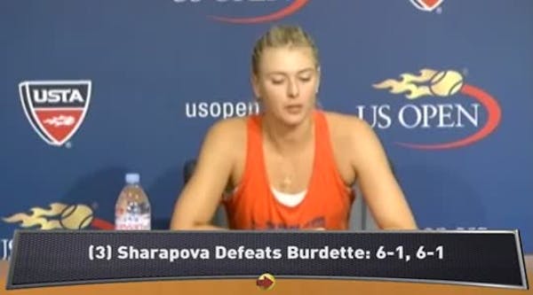 Sharapova, Djokovic discuss Round 2 wins at Open