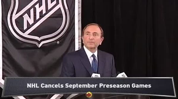 NHL cancels September preseason games