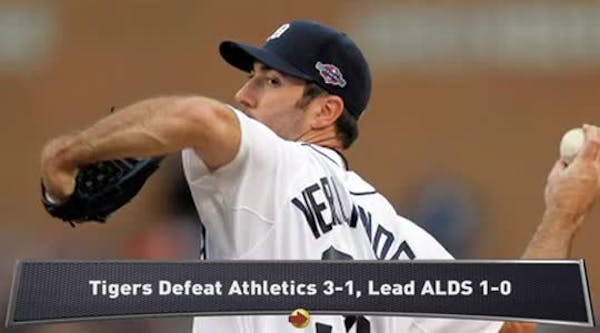 Tigers defeat A's in ALDS opener