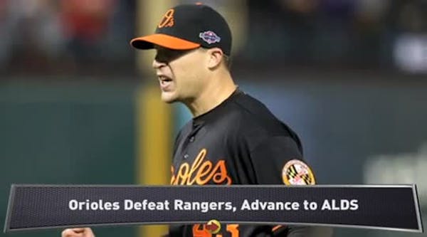 Orioles defeat Rangers, advance to ALDS