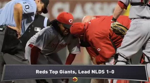 Reds beat Giants in NLDS Opener