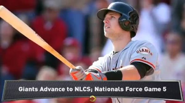Giants advance; Nationals force Game 5