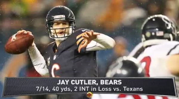 Bears lose Cutler, fall to Texans