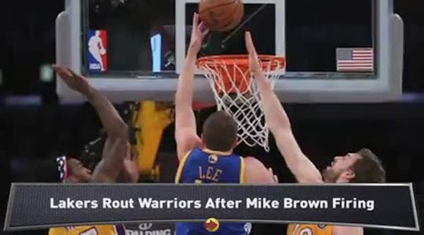 Lakers crush Warriors; Knicks edge Mavs