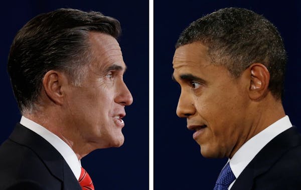 Mitt Romney, left, and President Barack Obama.