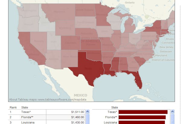 INTERACTIVE: What average homeowners insurance premiums cost by state