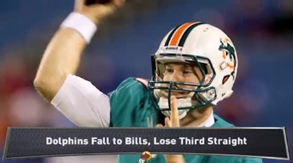 Tannehill, Dolphins edged by Bills