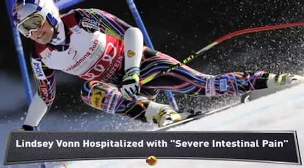 Skier Lindsey Vonn remains hospitalized