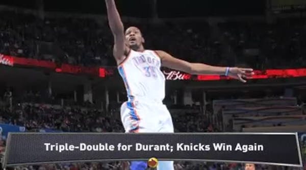 Durant shines; Knicks roll Pacers