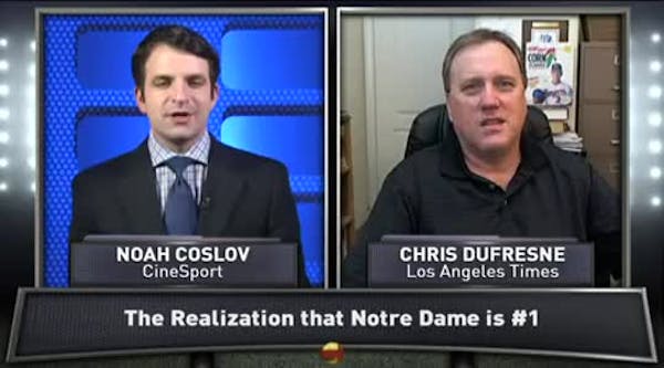 The realization that Notre Dame is No. 1