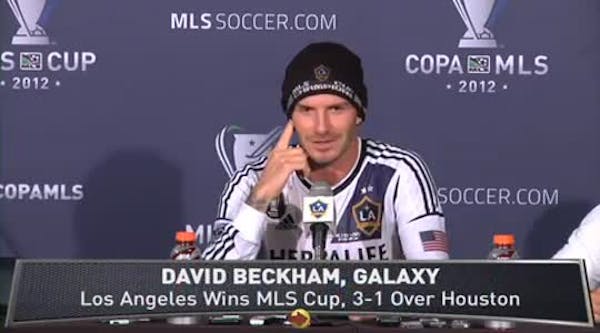 Galaxy win MLS title in Beckham's final game