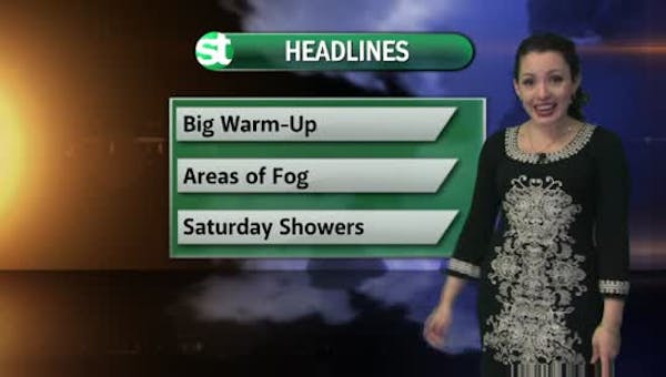Evening forecast: Weekend warmup with a wet start