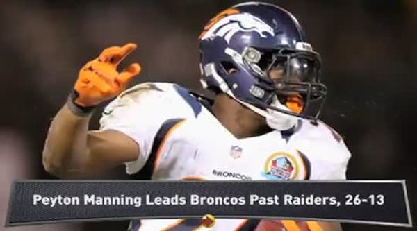 Manning leads Broncos past Raiders