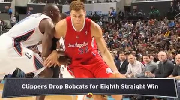 Clippers top Bobcats; Warriors edge Heat
