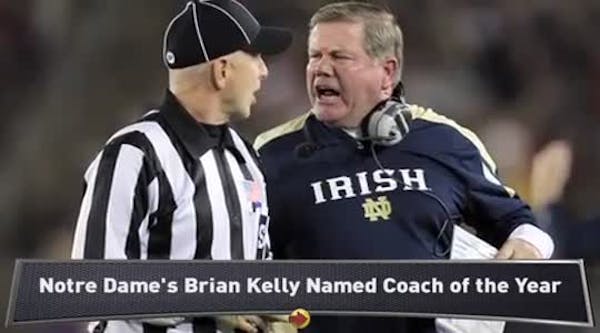 Brian Kelly Named NCAA Coach of the Year