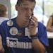 Anoka High student Nathan Lukasavitz, 15, made the case over the phone for Republican U.S. Rep. Michele Bachmann from her campaign headquarters in Bla
