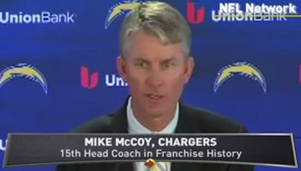 San Diego Chargers introduce Mike McCoy as head coach