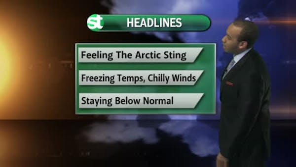 Afternoon forecast: Feeling the arctic sting