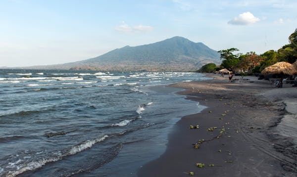 The beachy shores of Lake Nicaragua on Ometepe Island are inviting but beware of bull sharks.