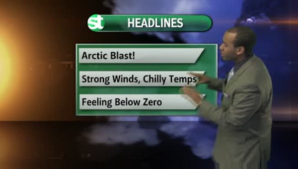 Afternoon forecast: Off the temperature cliff