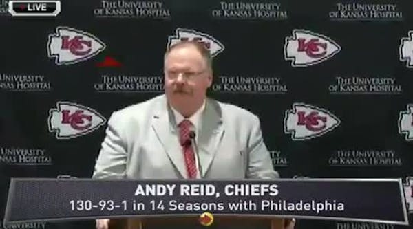 Andy Reid introduced by Chiefs