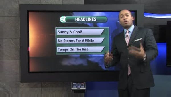 Afternoon forecast: Sunny and cool