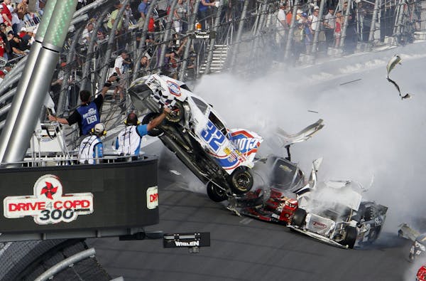 Fan footage of NASCAR Nationwide crash