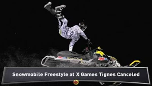 X Games cancels snowmoblie event