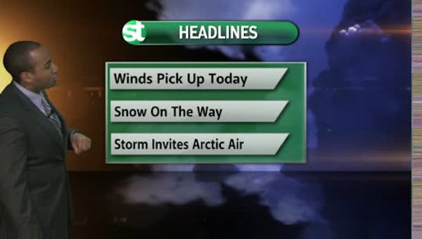 Afternoon forecast: Winds picking up, clouds moving in